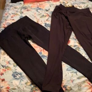 3 pairs of Maurices black leggings